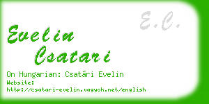 evelin csatari business card